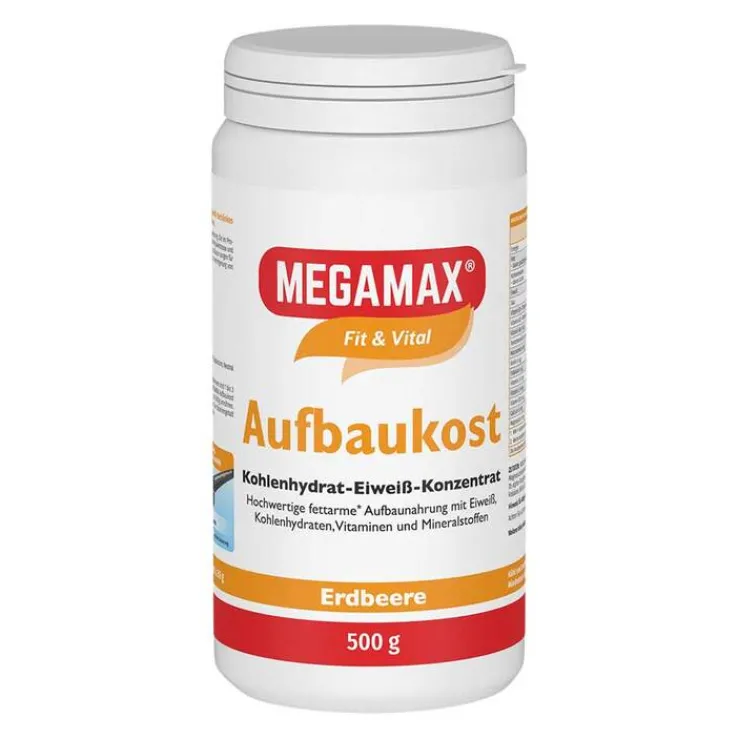 Megamax Aufbaukost Erdbeere Pulver, 500 g