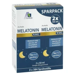 Avitale Melatonin 1 mg Einschlaf-Spray , 2X50 ml> Melatonin Spray