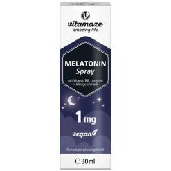 Melatonin 1 mg hochdosiert vegan Spray, 30 ml