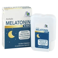 Melatonin 1 mg Mini-Tabletten im Spender, 120 St