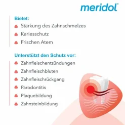 Meridol Rundumpflege Mundspülung, 400 ml