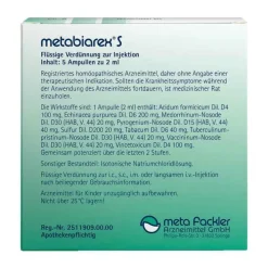 Metabiarex S Injektionslösung, 5X2 ml> Meta Fackler