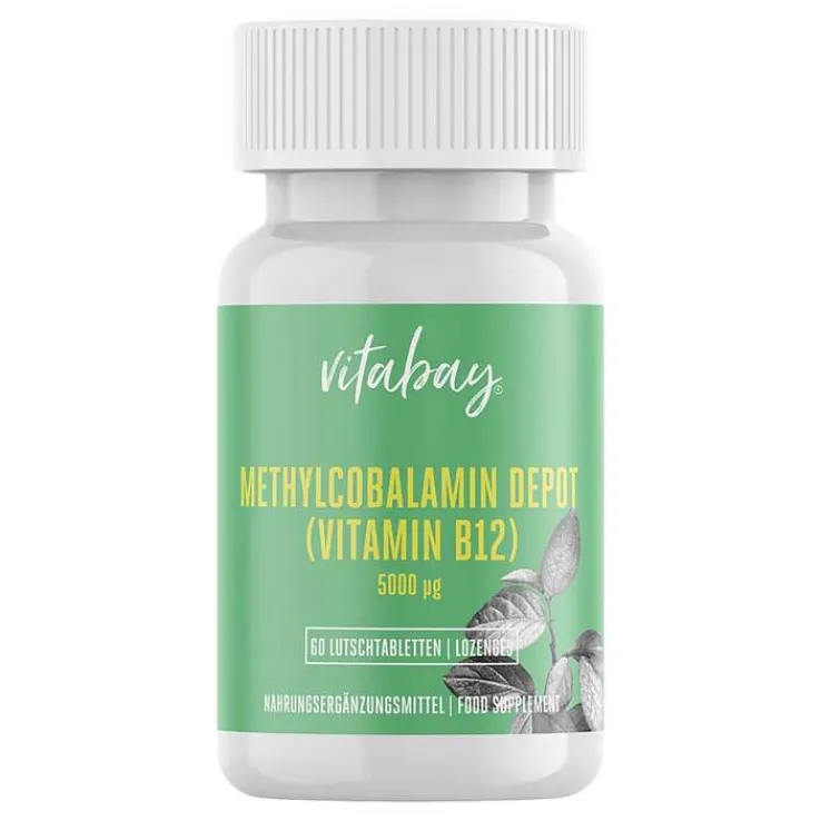 Methylcobalamin Depot Vit.B12 5000 µg vegan Lut., 60 St