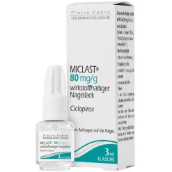 Miclast 80 mg / g wirkstoffhaltiger Nagellack, 3 ml