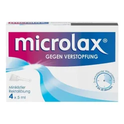 microlax Abführmittel bei Verstopfung, 4X5 ml