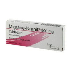 Migräne-Kranit Migräne Kranit 500 mg Tabletten, 10 St> Migräne Tabletten|Schmerzmittel