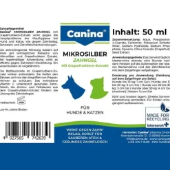 Canina Mikrosilber-Zahngel für Hunde / Katzen, 50 ml> Ohren, Augen & Zähne|Ohren, Augen & Zähne