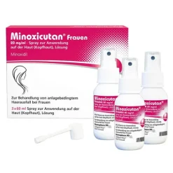 Minoxicutan ® Frauen 20 mg/ml Spray, 3X60 ml> Mittel Gegen Haarausfall