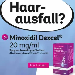 Dexcel Minoxidil 20 mg / ml Spray z.Anw.a.d.Kopfhaut, 60 ml> Mittel Gegen Haarausfall