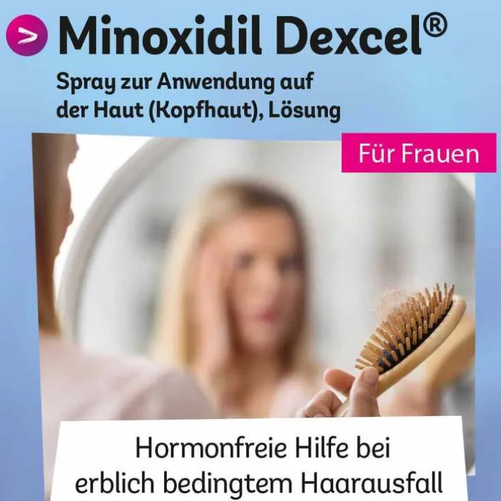 Dexcel Minoxidil 20 mg / ml Spray z.Anw.a.d.Kopfhaut, 60 ml> Mittel Gegen Haarausfall