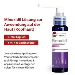 MINOXIDIL DoppelherzPharma 20 mg/ml Lösung für Frauen, 3X60 ml