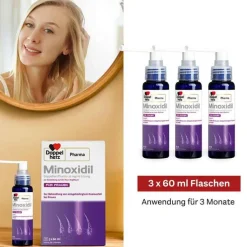 MINOXIDIL DoppelherzPharma 20 mg/ml Lösung für Frauen, 3X60 ml