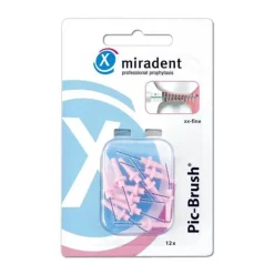 Miradent Interdentalbürste Pic-Brush xx-fein pink, 12 St