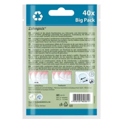 Miradent Zahnpick Zahnseide 2in1 Minze, 40 St