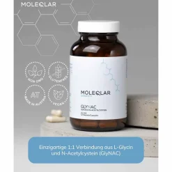 Moleqlar Glynac Glycine & N-Acetylcysteine Kapseln, 120 St> Aminosäuren