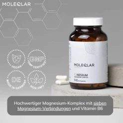 Moleqlar Longevity Qnesium Magnesium Complex Kapseln , 120 St