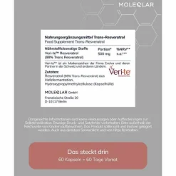 Moleqlar Resveratrol Trans-Resveratrol Kapseln, 60 St><noscript><img width=