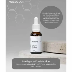 Moleqlar Vitamin D3 / K2 1000 I.E. + 20 µg Tropfen, 20 ml