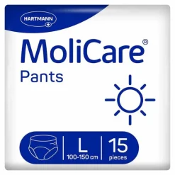 Molicare Pants Day Inkontinenzhosen Größe L, 15 St> Windeln & Pants
