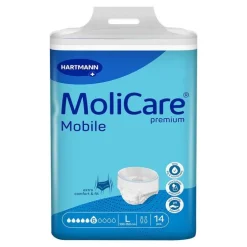 Molicare Premium Mobile 6 Tropfen Größe L, 14 St> Windeln & Pants|Ein- & Vorlagen