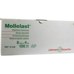 Mollelast 8cmx4m lose weiß, 100 St