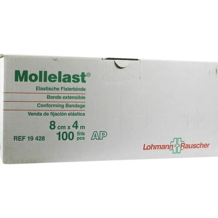 Mollelast 8cmx4m lose weiß, 100 St