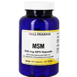 Hecht Pharma MSM 500 mg GPH Kapseln, 180 St> Msm Schwefel|Mikronährstoffe