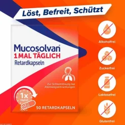 Mucosolvan 1x täglich Retardkapseln, 20 St