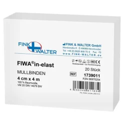 Mullbinden 4mx4cm 100% Baumw, 20 St