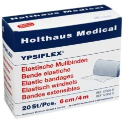 Ypsiflex Mullbinden 4mx6cm elastisch, 20 St> Mullbinden|Binden & Verbände
