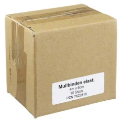 Mullbinden 4mx6cm elastisch, 10 St