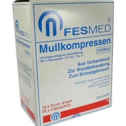 Mullkompressen ES 10x10 cm steril 8-fach, 25X2 St