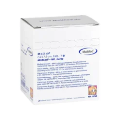 Mullkompressen 7,5x7,5cm 8-f, 25X2 St