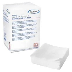 Mullkompressen 10x10cm 12-fa, 100 St