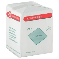 Nobamed Mullkompressen 10x10cm 8-fac, 100 St> Sterile Kompressen
