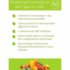 N1 Multivitamine + Mineralstoffe Tabletten, 365 St><noscript><img width=