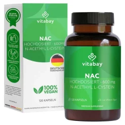 NAC 600 mg N-Acetyl L-Cystein vegan Kapseln, 120 St