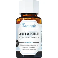 Naturafit Stoffwechsel Bitterstoffe + Cholin Kapseln, 60 St> Verdauung