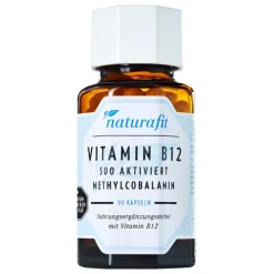 Naturafit Vitamin B12 500 aktiviert Kapseln, 90 St> Vitamin B12 (Cobalamin)