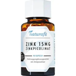 Naturafit Zink 15 mg Zinkpicolinat Kapseln, 90 St> Zink