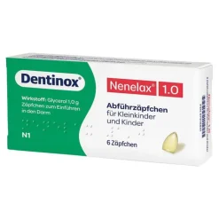 Nene-Lax Nene Lax 1,0 Suppositorien für Kleink, 6 St>Kinder Mittel Gegen Blähungen|Abführmittel Kinder