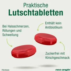neo-angin Halstabletten Kirsche zuckerfrei, 12 St