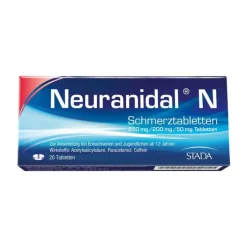 Neuranidal N Schmerztabletten, 20 St> Paracetamol|Kopfschmerztabletten