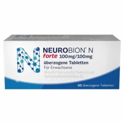 Neurobion N forte überzogene Tabletten, 50 St> Vitamin B6 (Pyridoxin)|Vitamin B1 (Thiamin)