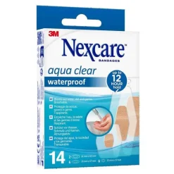 Nexcare Aqua Clear waterproof assortiert 3 Größen, 14 St> Wundpflaster