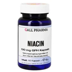 Hecht Pharma Niacin 100 mg GPH Kapseln, 60 St> Vitamin B3 (Niacin)