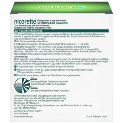nicorette® Kaugummi freshmint, 4 mg Nikotin, 210 St