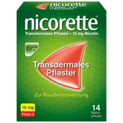 nicorette Nikotinpflaster, 15 mg Nikotin, 14 St
