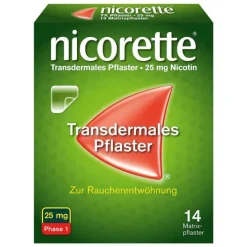 Nicorette Nikotinpflaster, 25 mg Nikotin, 14 St> Nikotinpflaster