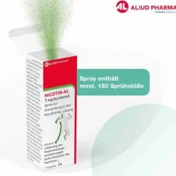 Aliud Pharma NICOTIN AL 1mg/Sprühstoß Spray, 2 St><noscript><img width=